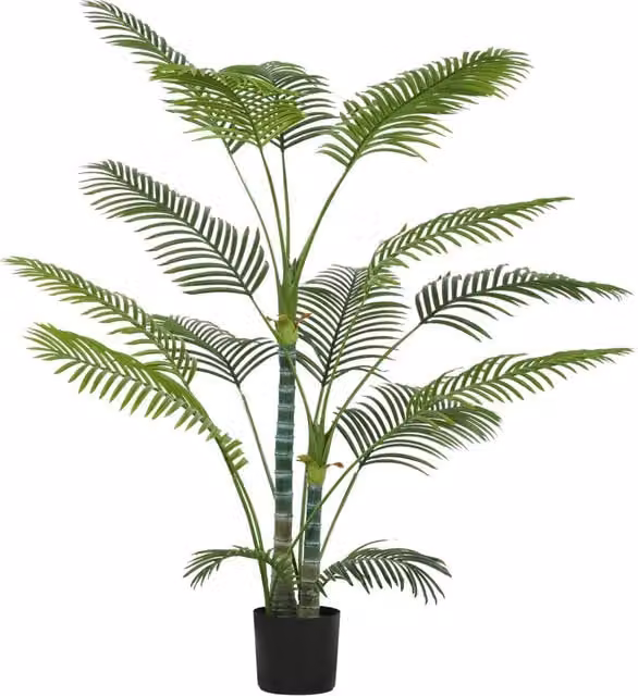 Palma Artificiale Decorativa 170 cm ¨C Xylo ¨C Con Vaso e Foglie Verde per Interni