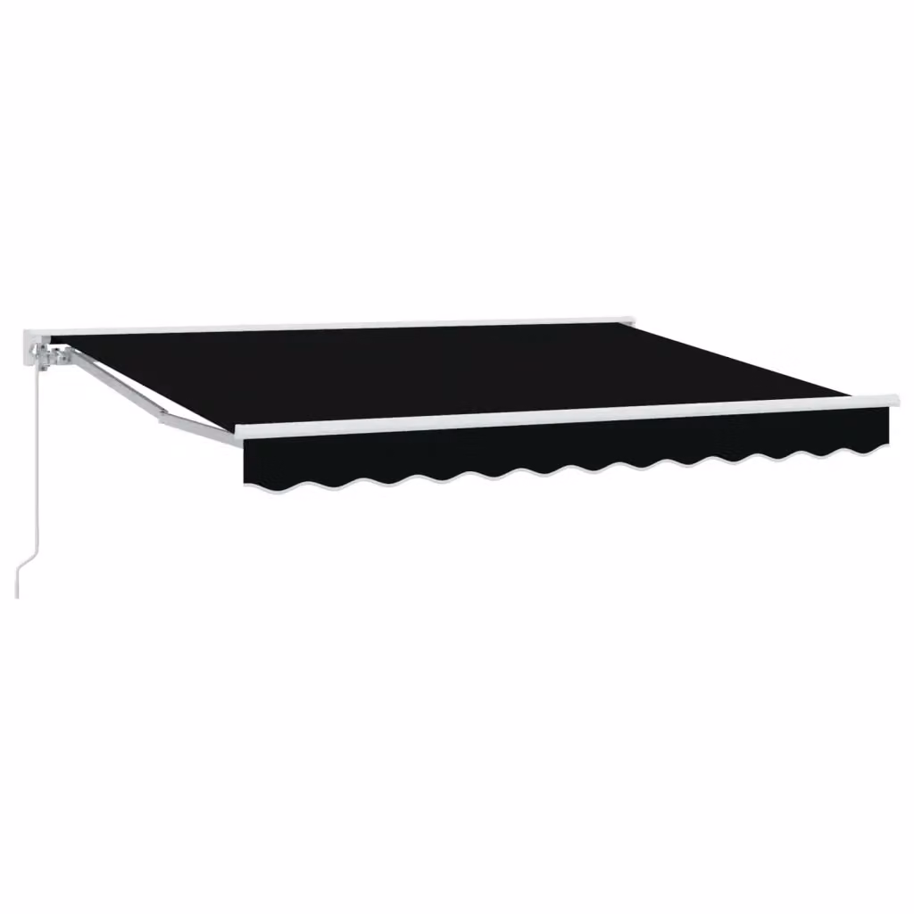 Tenda retrattile manuale Videx semi-cassetta in poliestere e acciaio, colore nero, L: 300 cm, P: 250 cm – 2