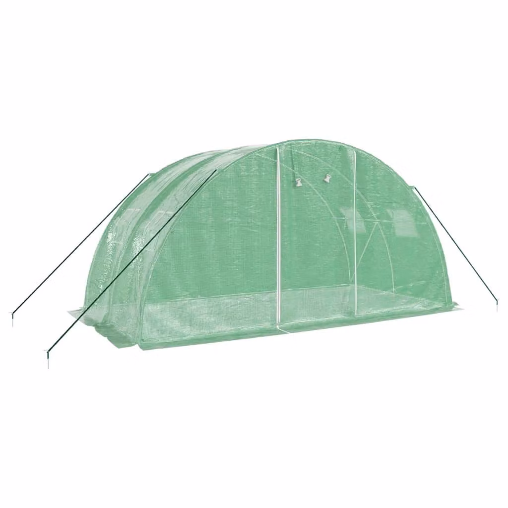 Serra con Telaio in Acciaio Verde 8 m² 4x2x2 m