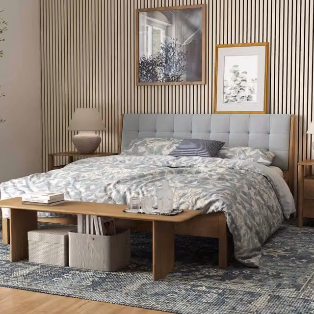 3 pezzi Pannelli decorativi fonoassorbenti L240xL60cm SP21mm in legno MDF，Colore di rovere assorbimento acustico