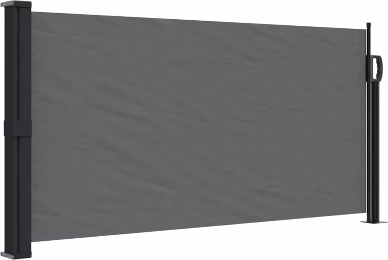 Tenda da sole laterale retrattile antracite 100x500 cm