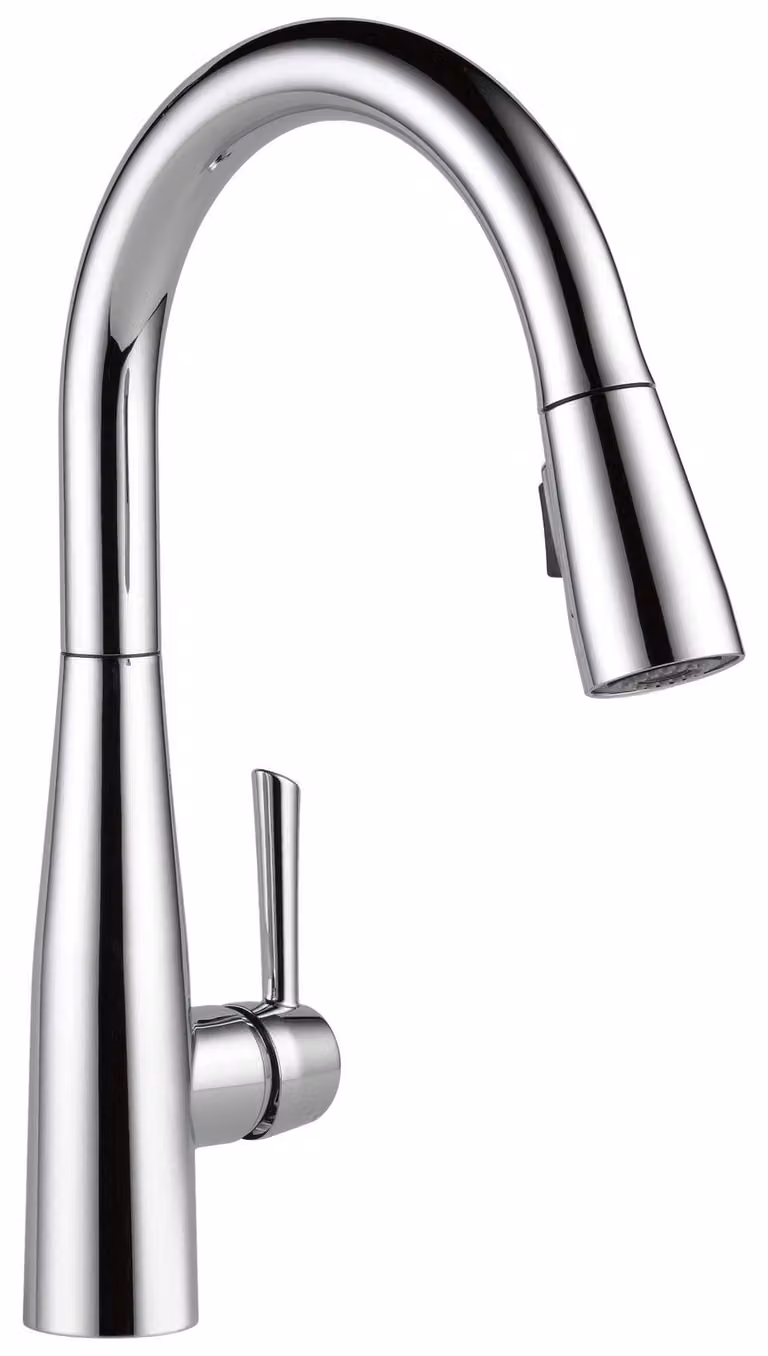 Miscelatore monocomando per cucina con doccetta estraibile, finitura cromata