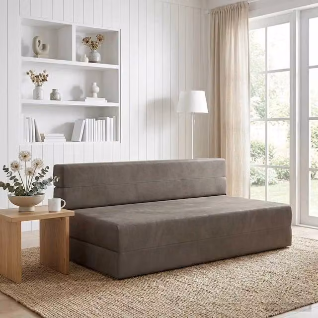 Divano Letto Pieghevole vidaXL Grigio L: 152 cm, P: 86,5 cm, H: 60 cm – 1