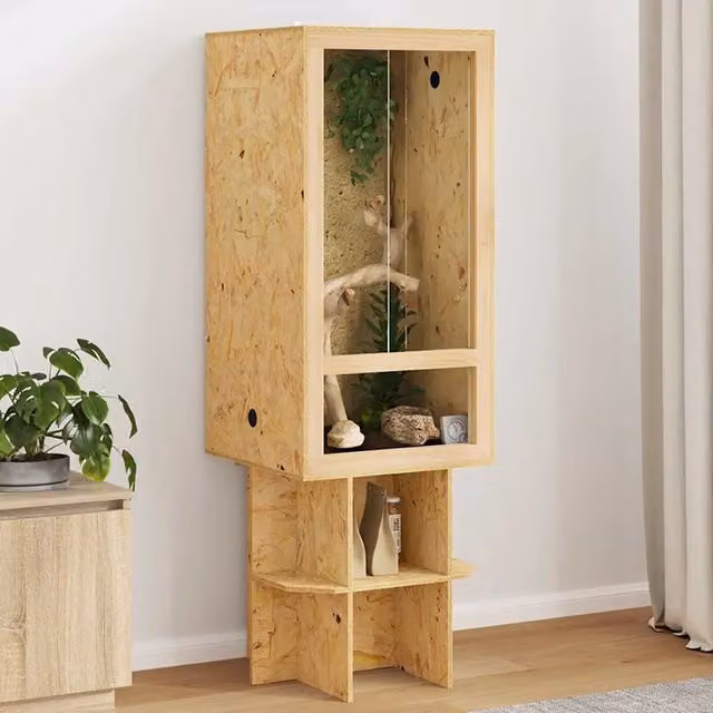 Terrario Marrone 50 x 50 x 150 cm OSB 3397889