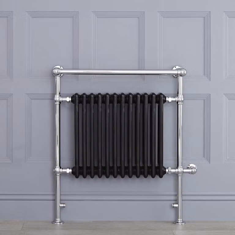 Scaldasalviette Elettrico Tradizionale Nero 800W 930x790mm - Termoarredo Bagno - Elizabeth