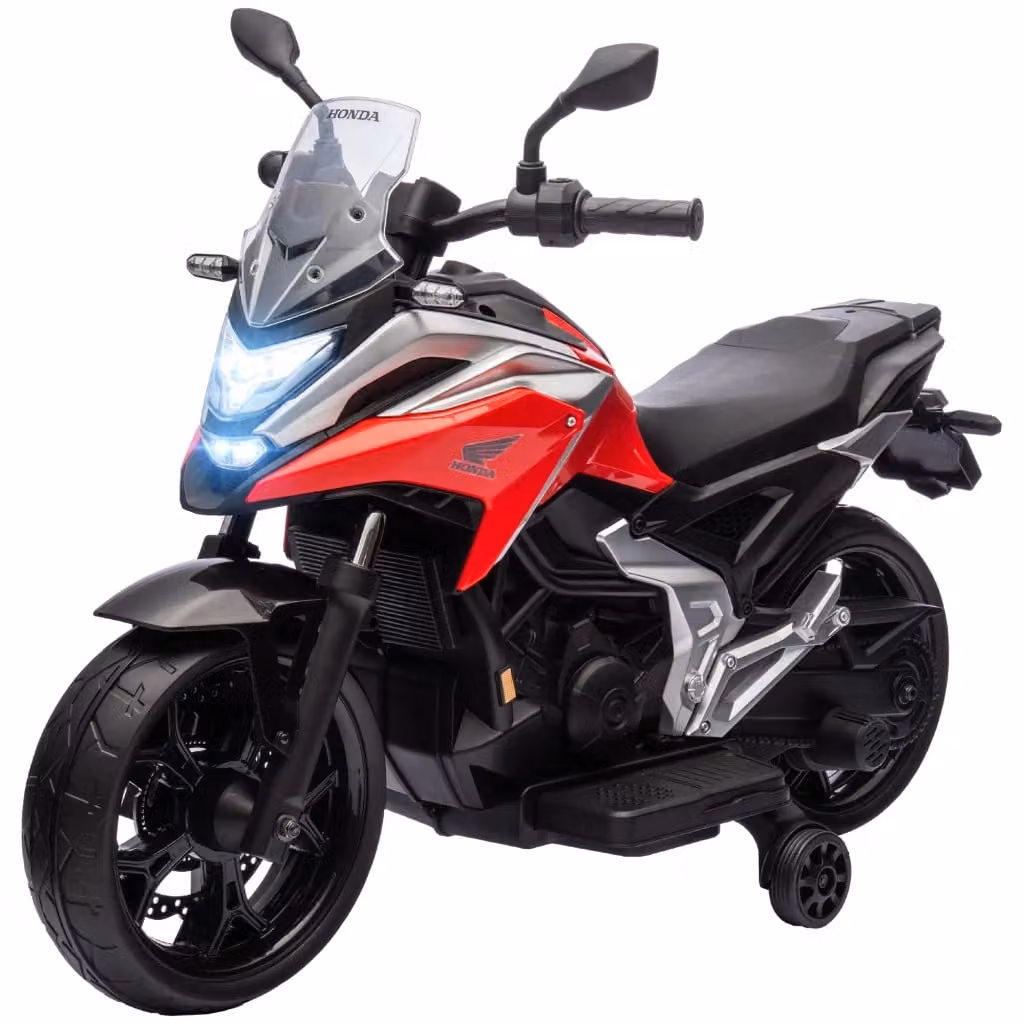 Moto Elettrica Honda Xylo per Bambini 12V Rossa con Musica e Fari LED – 2