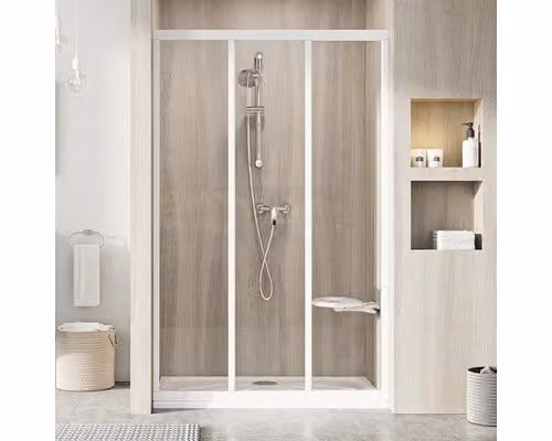Porta doccia RAVAK ASDP3-90 198 bianco+trasparente 00V701R2Z1
