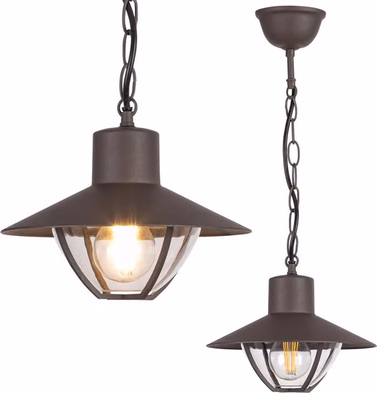 Lampada a sospensione per esterni 1xE27 Almada Brown 7885 Rabalux