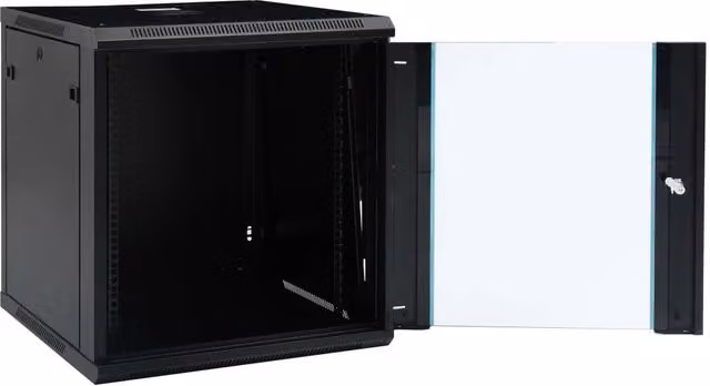 Armadietto di Rete a Parete 12U da 19" IP20 Nero L/P/H: 60 x 60 x 64 cm CFW6367937