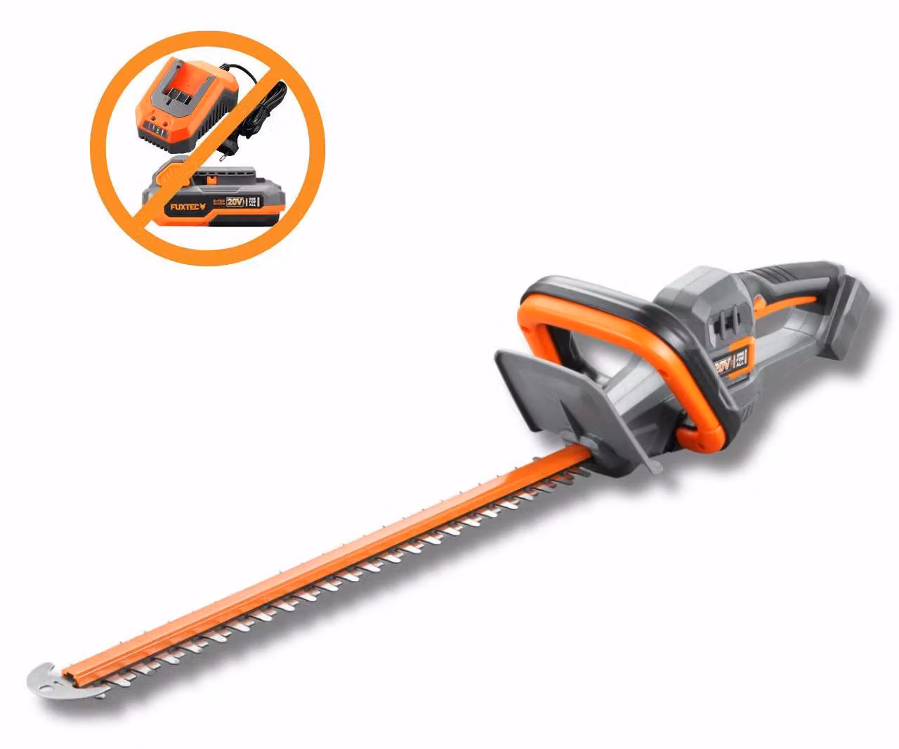 FUXTEC 20V Tagliasiepi a batteria FX-E1HS20 senza pacco batteria, senza caricabatteria