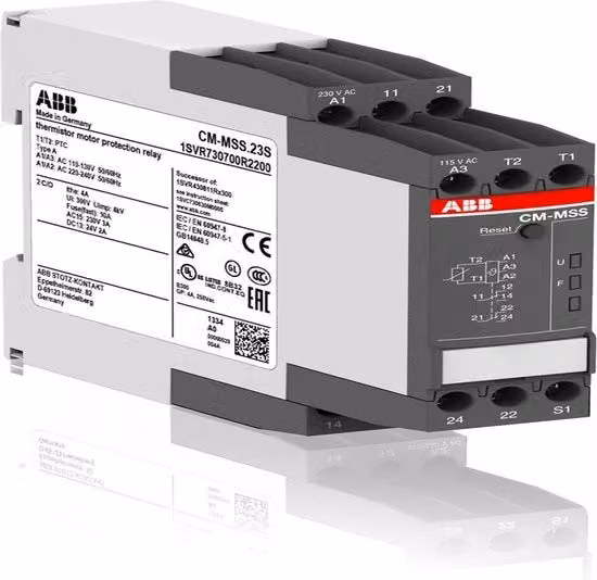 Termistore di sicurezza per motori ABB colore grigio CM-MSS.23P