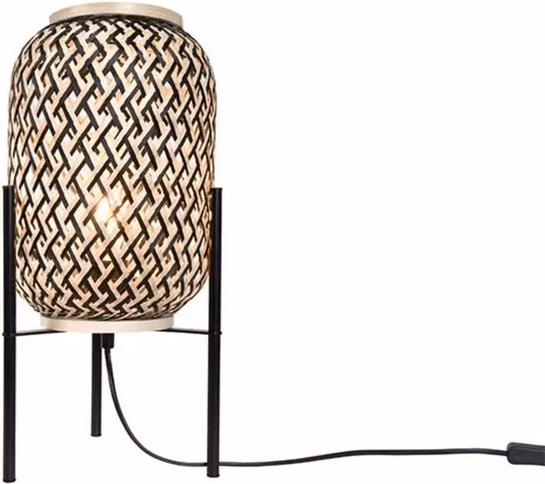 ACA Lighting lampada da tavolo 1XE27 bambù D20XH43CM SAHARA AR3191T43NB