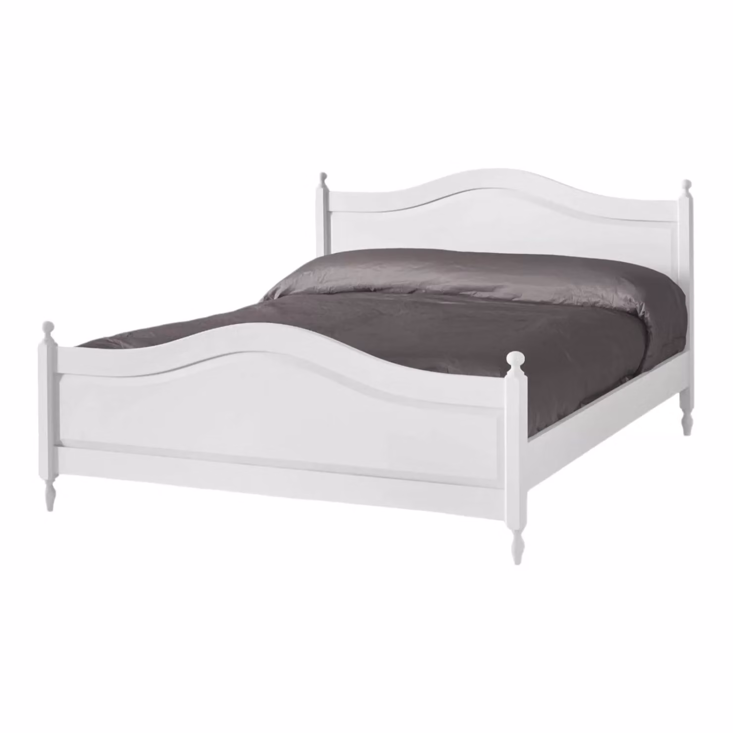 Letto matrimoniale classico shabby chic bianco Mobili 2G L/P/H: 175 x 212 x 112 cm – 1