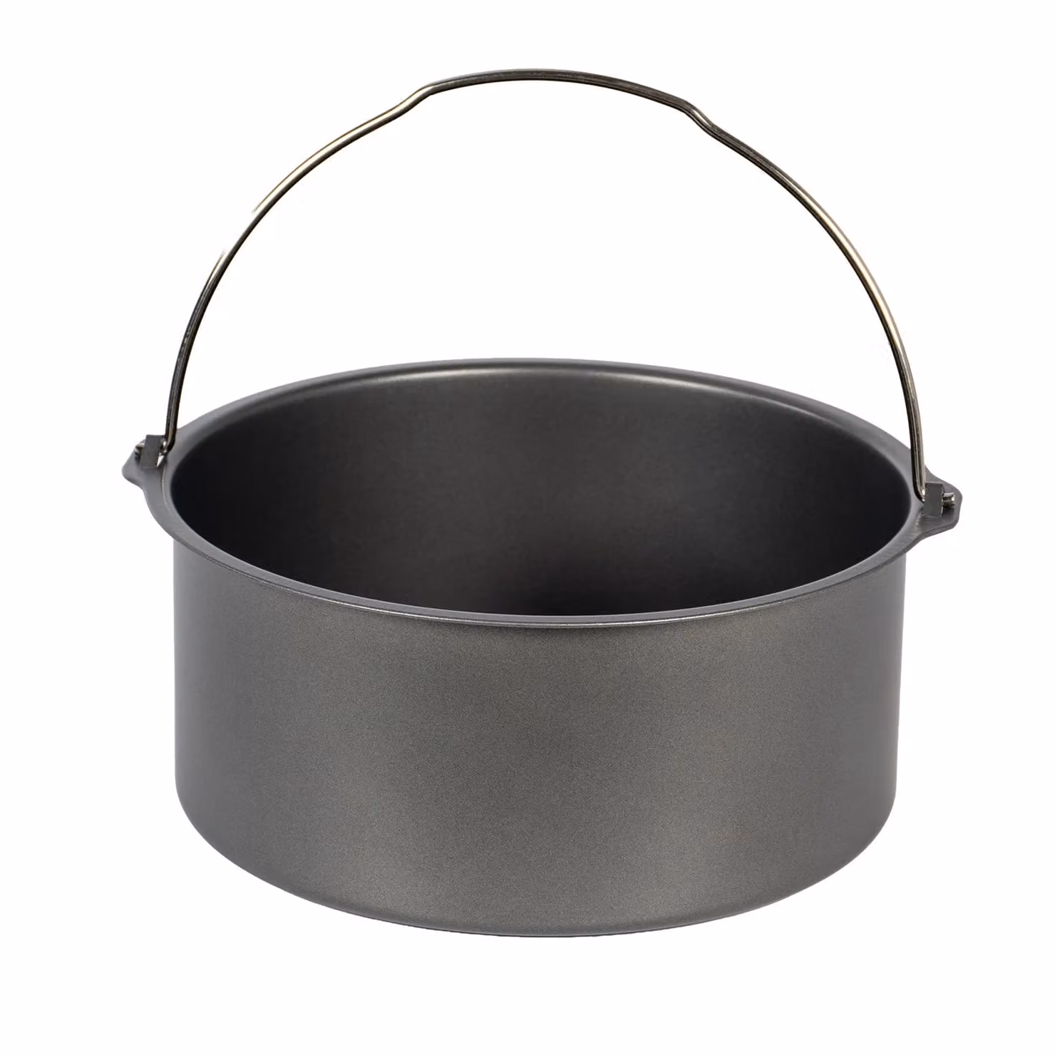Cestello per friggitrice ad aria Gusto Casa non stick, grigio, Diametro: 18 cm, Altezza: 7,5 cm