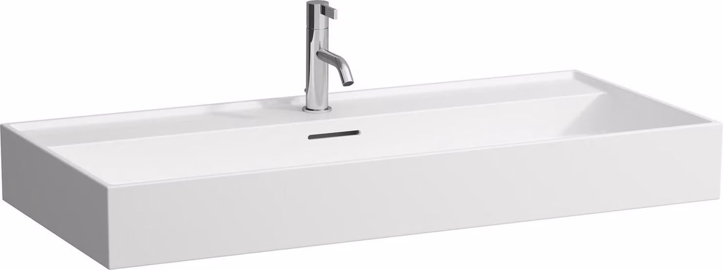 LAUFEN Kartell lavabo à poser, 3 trous pour robinet, avec trop-plein, 1000x460mm, H8163377571081, H8163377571081