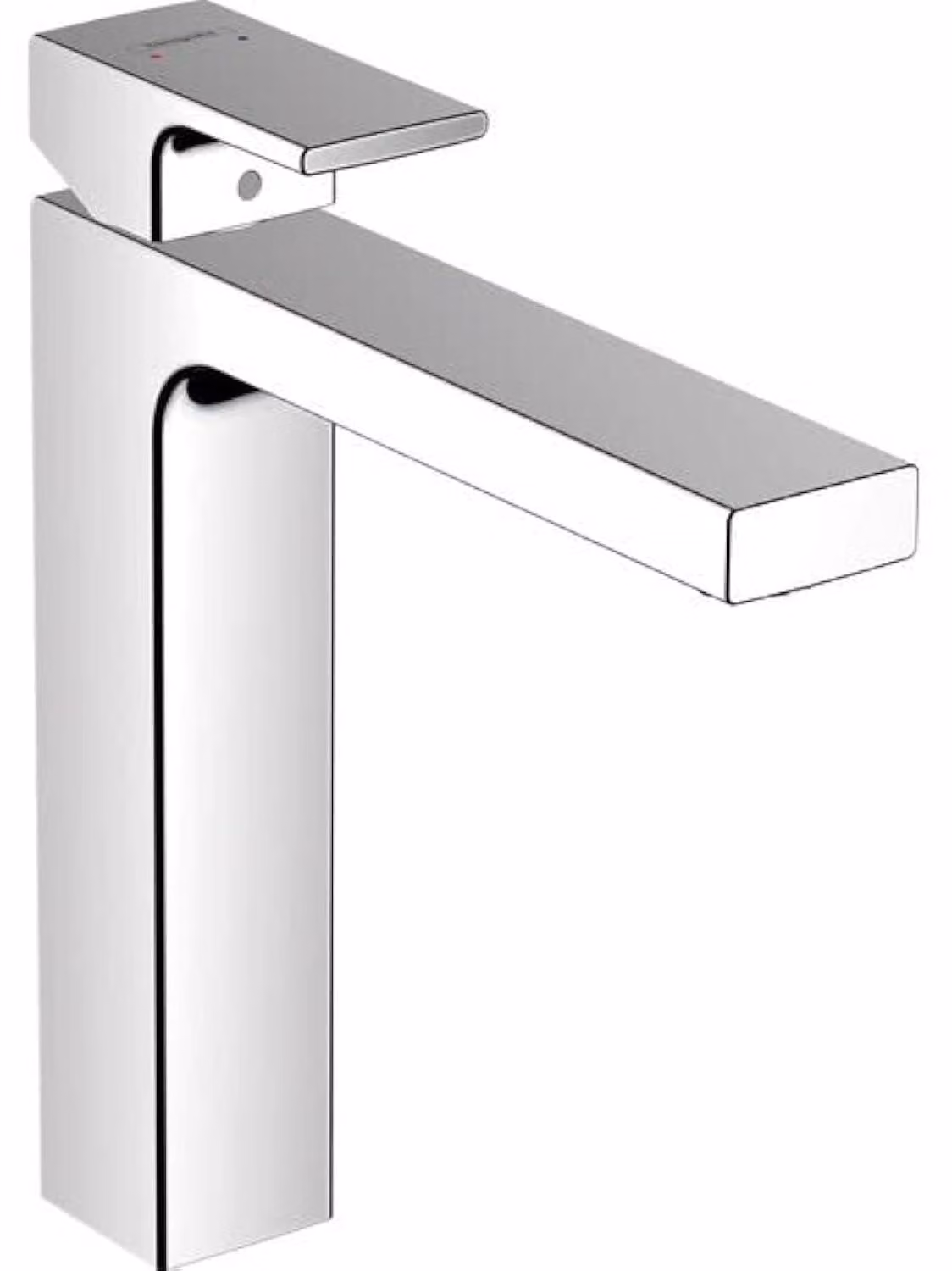 Miscelatore per lavabo Vernis Shape, altezza del beccuccio 190 mm, cromo