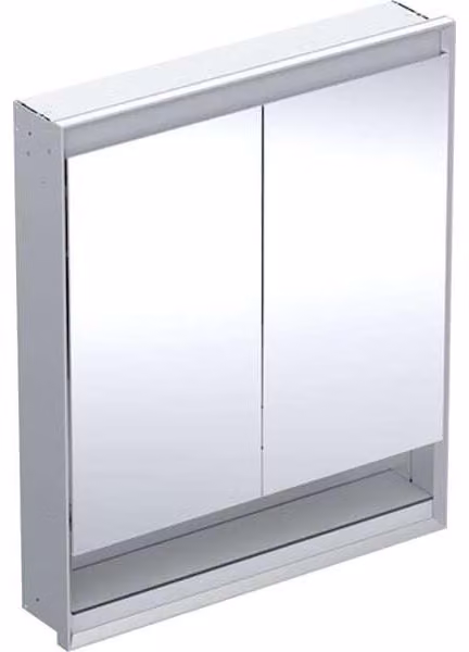 Geberit ONE armoire de toilette avec ComfortLight, 2 portes, montage encastré, avec niche, 75x90x15cm, 505.822.00.1, 505.822.00.1