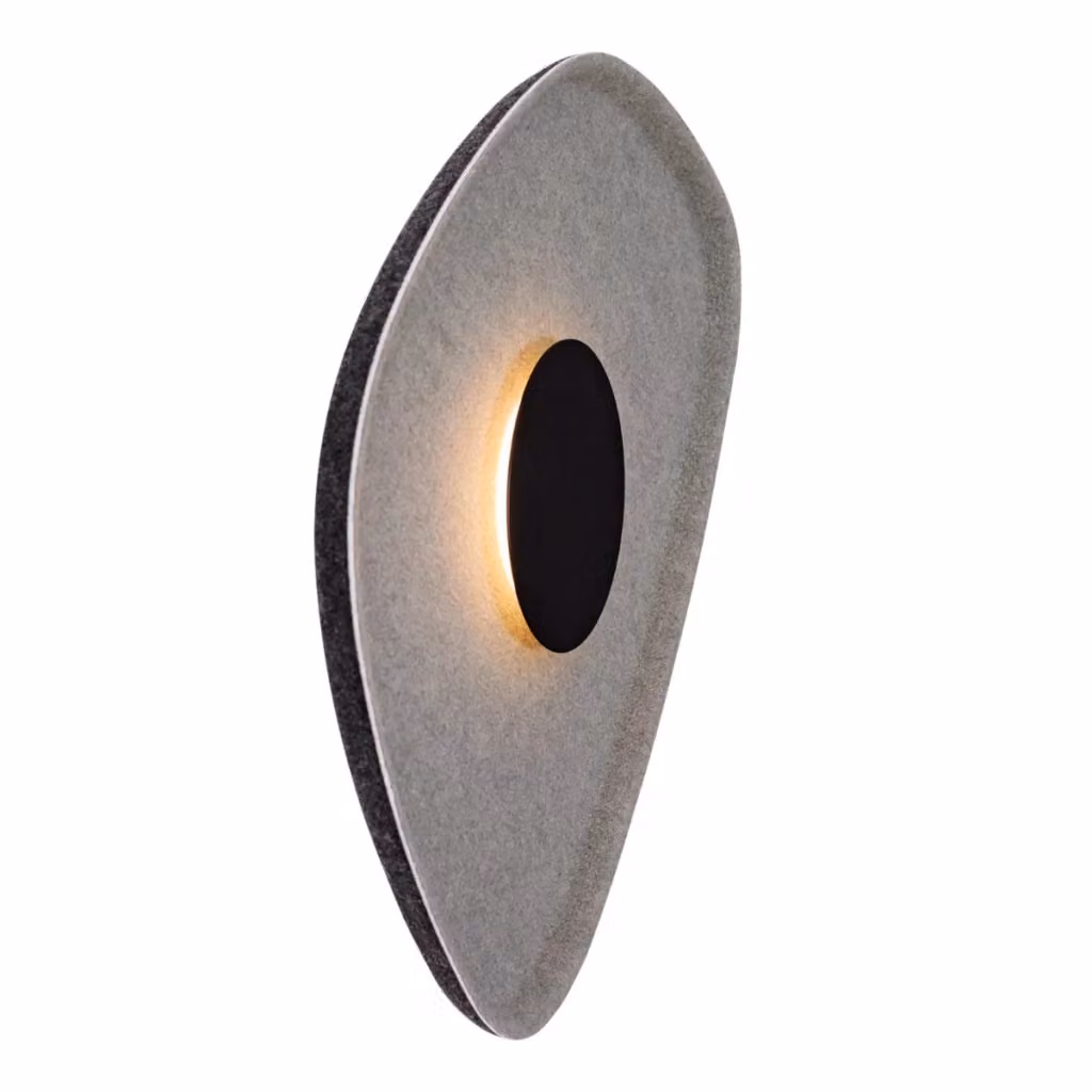 Applique geometrica moderna Maxlight Deux LED grigio e nero W0558 – 2