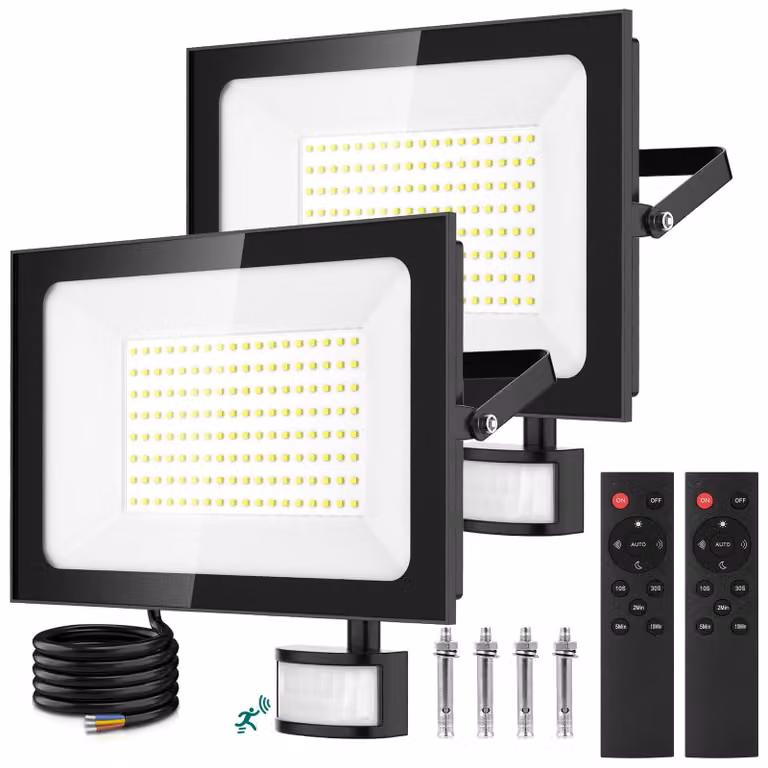 Fari a LED da 150 W, 2 pezzi, 15.000 lumen, luce bianca fredda, dimmerabili, grado di protezione IP65