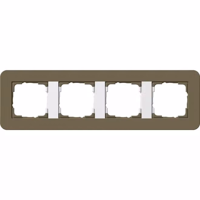 Gira 0214416 Cornice di copertura 4f Gira E3 Umbra/Bianco puro