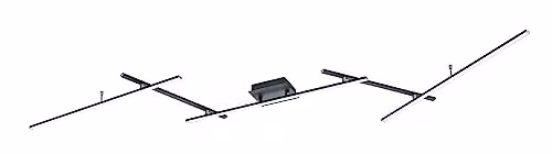 Lampada a sospensione LED Trio Arvin nera 22W dimmer