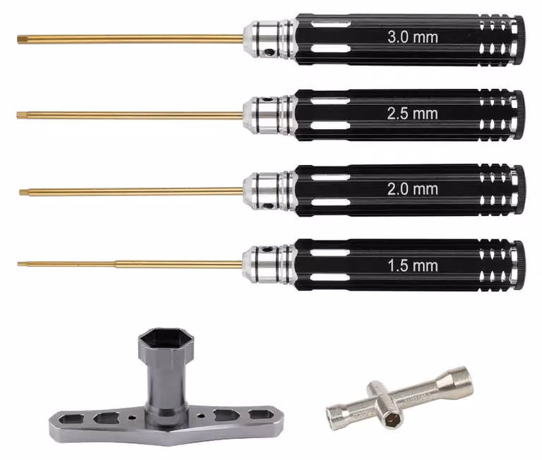 Solidchoice - Set di utensili multifunzione 6-in-1 per auto, completo di chiavi e cacciaviti