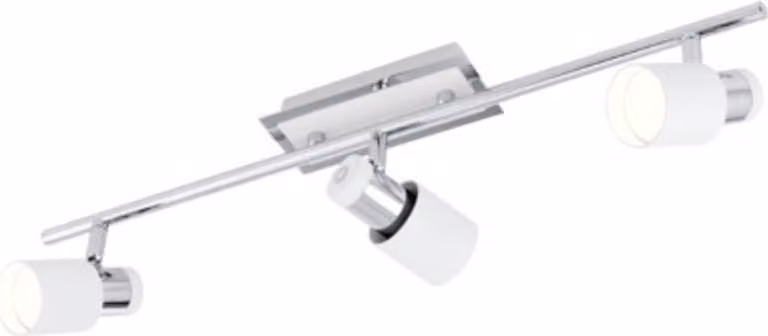 Spot Moderno Davida In Acciaio Cromo 3 Luci Gu10 4,6W Ip20