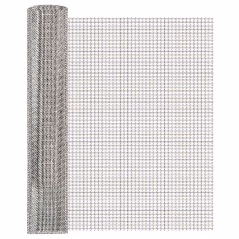 Rete per schermatura vidaXL in acciaio inossidabile Argento L: 1000 cm, H: 60 cm