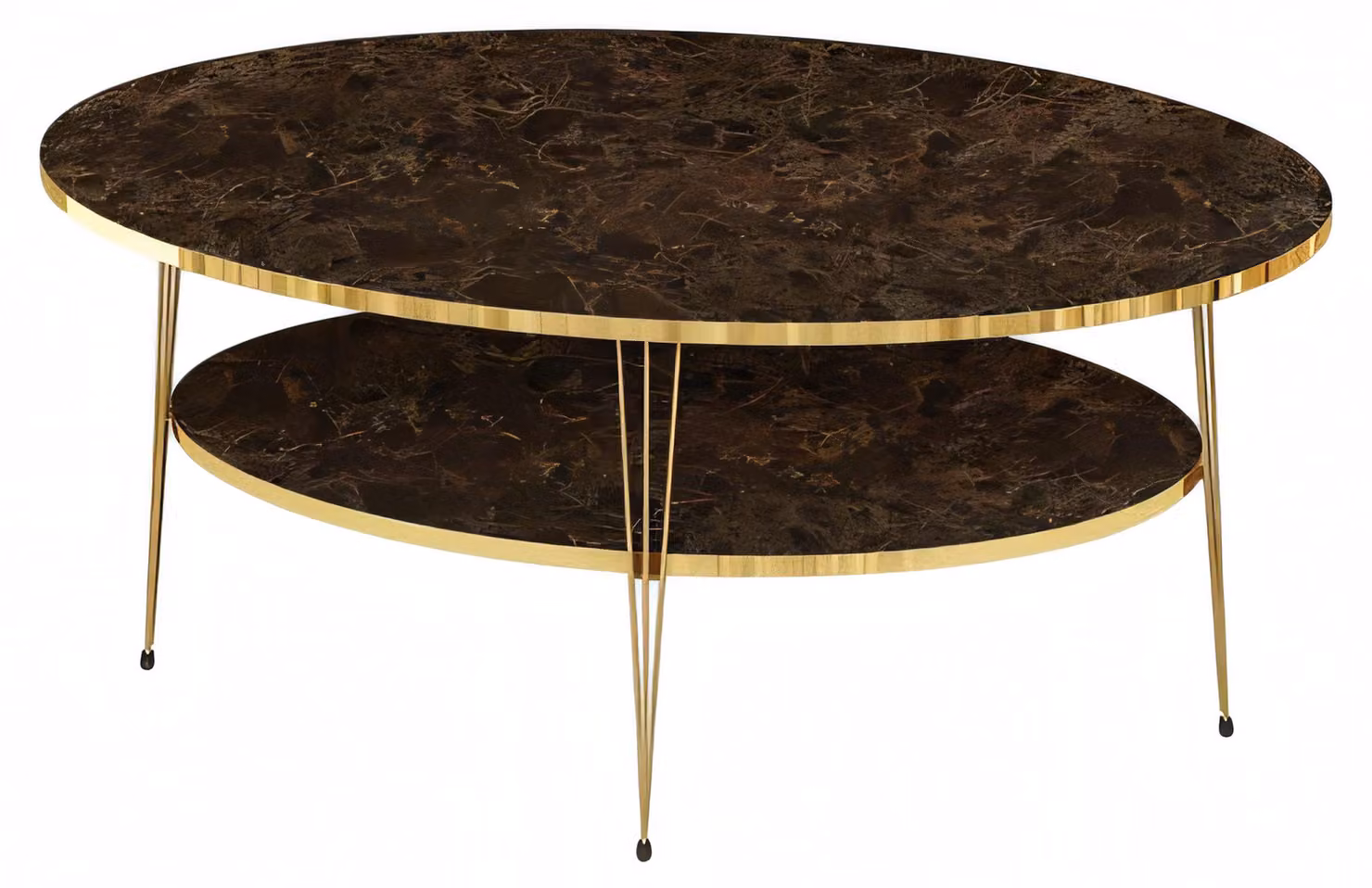 Eleganter brauner Couchtisch aus Holz für modernes Wohnzimmer