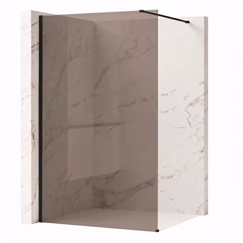 Rea Flexi Brown 130 - Pannello doccia nero