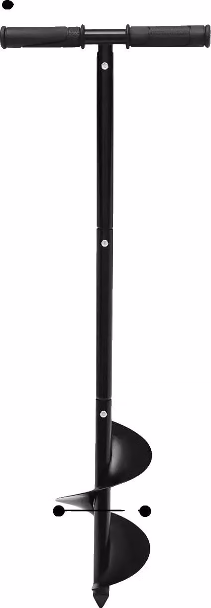 Trapano, struttura robusta, attrezzo da giardino versatile, nero