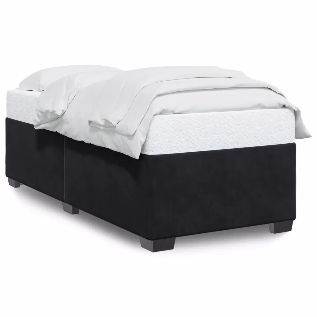 vidaXL Giroletto in Velluto Nero 90x190 cm – 2