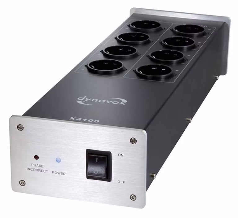 Ciabatta HiFi Dynavox X4100-B argento 8 vie 230V 2300W 10A