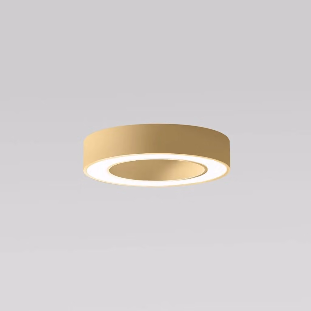 Lampada a soffitto FLOR Gealuce in alluminio oro spazzolato con LED integrato da 30W, luce calda 3000K e funzione dimmerabile – 2