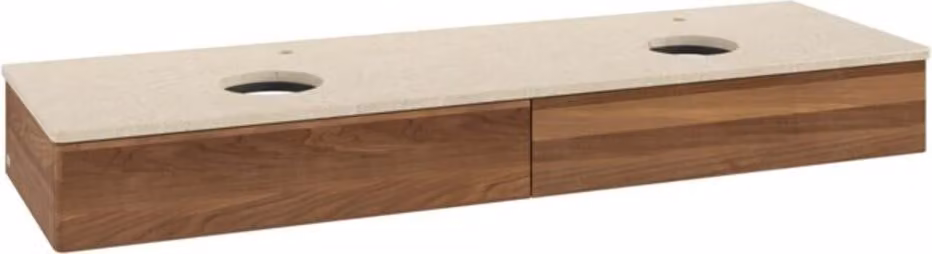 V&B Mobiletto senza struttura frontale, con illuminazione Antao 160x50cm, HL, WBP colore botti