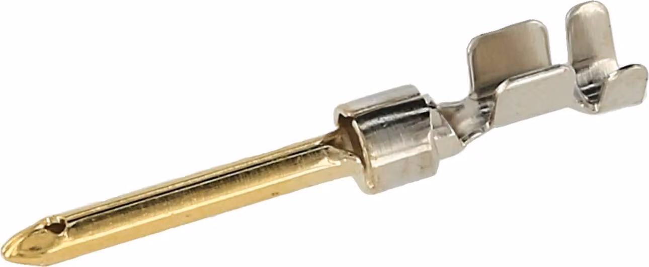 HARTING D-Sub contatto a crimpare Perno di contatto (M) 0,25 mm² - 0,56 mm² AWG24 - AWG20 oro/argento, 1 pezzo Materiale