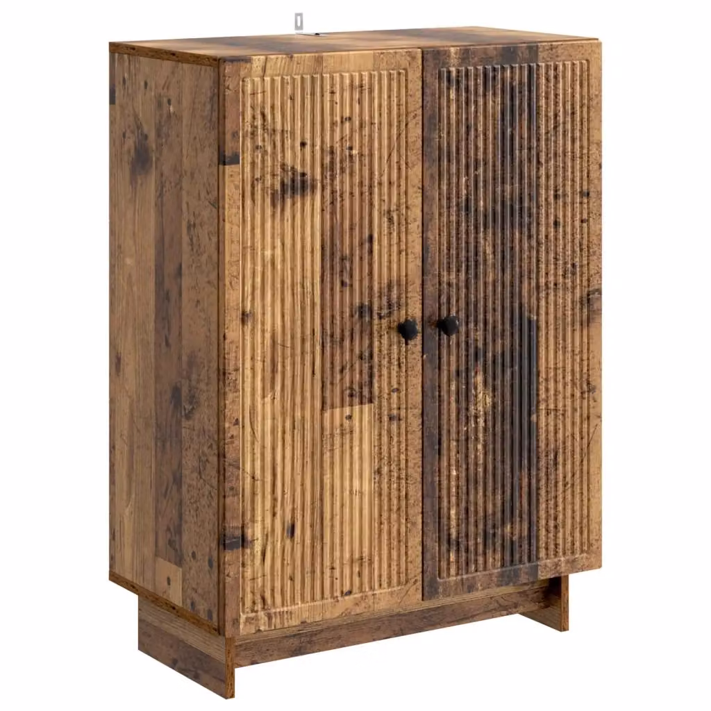Credenza Buffet in Legno Antico Marrone Design In L/P/H: 66 x 34,5 x 90 cm – 2