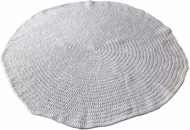 Tappeto rotondo intrecciato in cotone Wanderlust Deco bianco D: 150 cm, H: 1 cm
