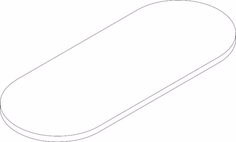 Ripiano in vetro LOGO singolo 450 mm 450 mm