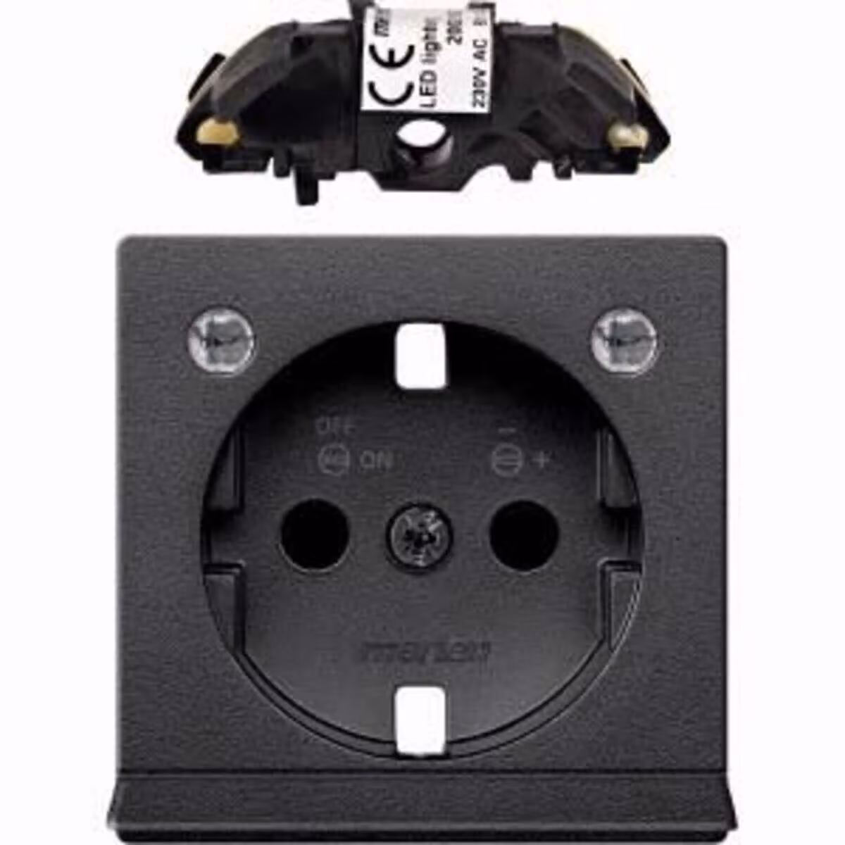 Set di espansione per illuminazione a LED per prese SCHUKO, antracite, Sistema M