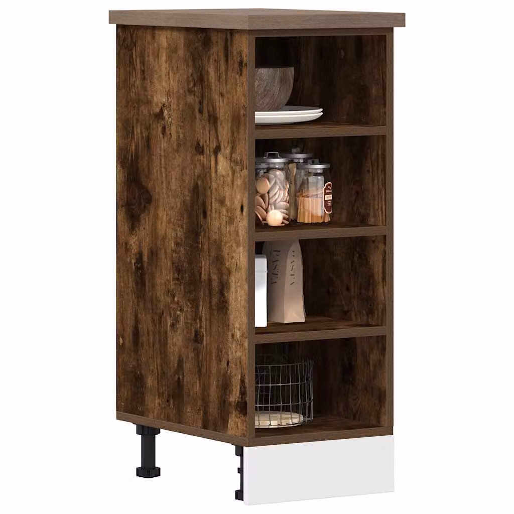 Armadio inferiore da cucina vidaXL Riga Rovere Fumo, L/P/H: 30 x 44,5 x 81,5 cm