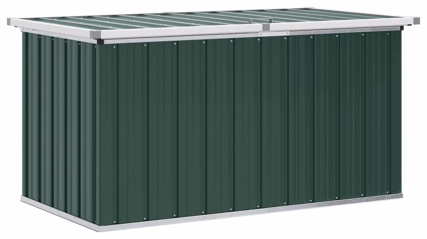 Baule da giardino verde 129x67x65 cm