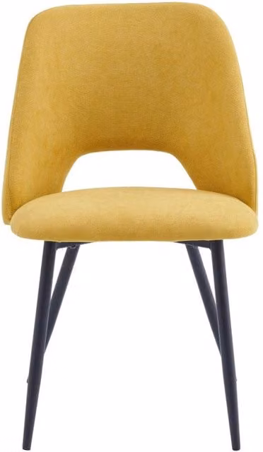 Set di 4 Sedie Jamie In Tessuto 320gr Senape Dimensione 53x51x79cm