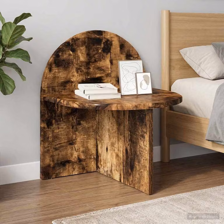 Set di 2 comodini vidaXL in stile moderno colore rovere fumo, L 40 cm x P 35,5 cm x H 45,5 cm