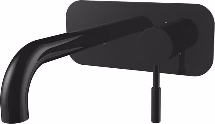 Beitz & Walz Aqvadesign Lavabo da appoggio a parete ST / rotondo / nuovo / nero