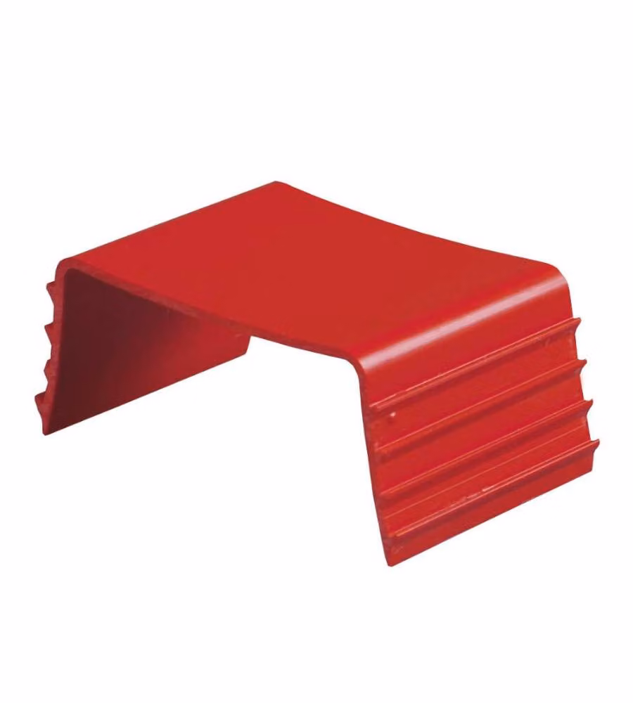 Traversino fissatubi per canale condizionamento - 80x60 mm Rosso