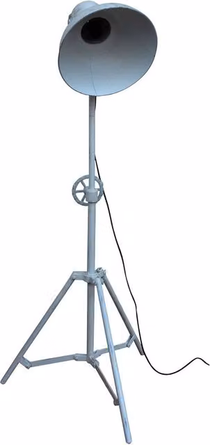 Lampada da terra moderna WANDERLUST DECO in metallo bianco L: 30 cm, P: 30 cm, H: 105 cm