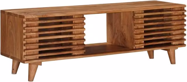 Mobile TV | Armadietto TV | Mobile Porta TV con archiviazione con porta Naturale 105 x 30 x 35 cm
