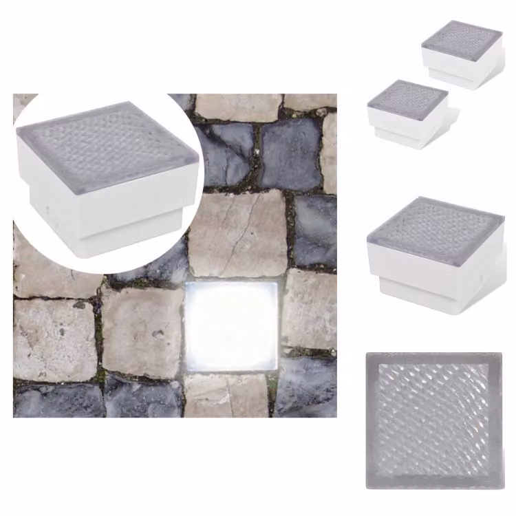 2 x luce da incasso a pavimento a LED 100 x 100 x 68 mm - Illuminazione esterna