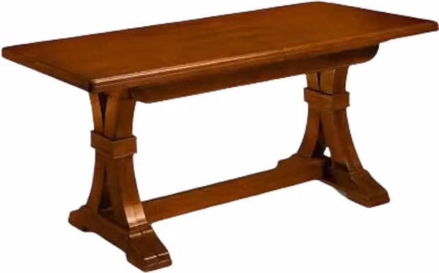 Tavolo fratino allungabile in legno di Mobili 2G, colore noce, ideale per sala da pranzo o cucina, L: 180 cm, P: 100 cm – 1